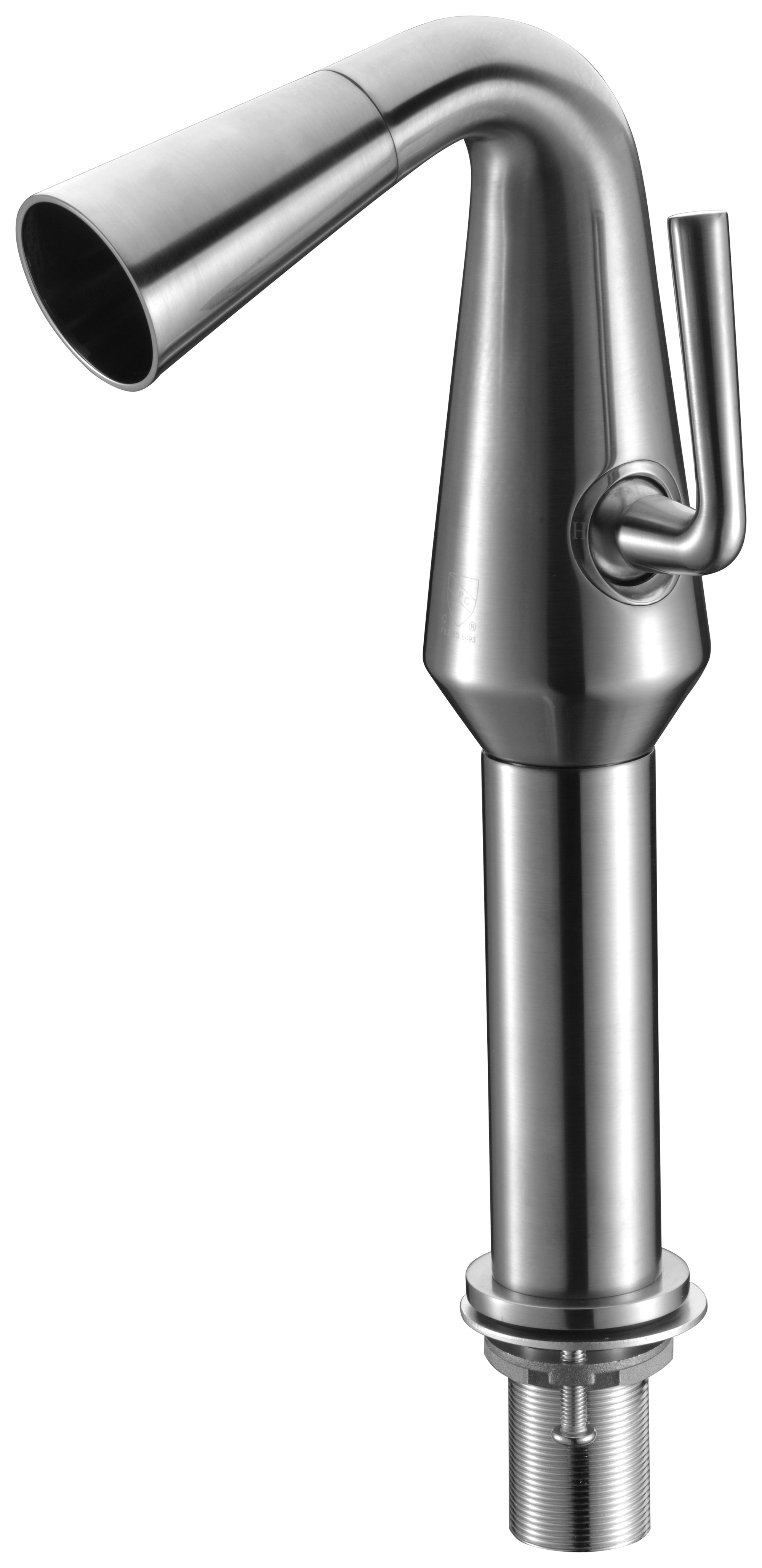 ALFI Brand - Brushed Nickel Single Hole Tall Cone Waterfall Bathroom Faucet | AB1792-BN ALFI Brand - Brushed Nickel Single Hole Tall Cone Waterfall Bathroom Faucet | AB1792-BN