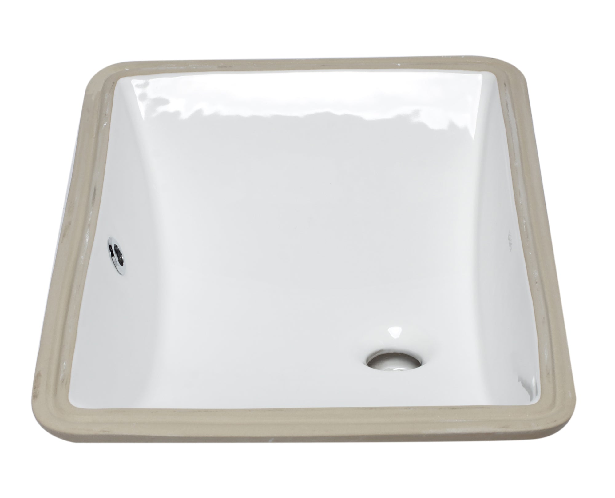 EAGO - White Ceramic 22"x15" Undermount Rectangular Bathroom Sink | BC227 EAGO - White Ceramic 22"x15" Undermount Rectangular Bathroom Sink | BC227