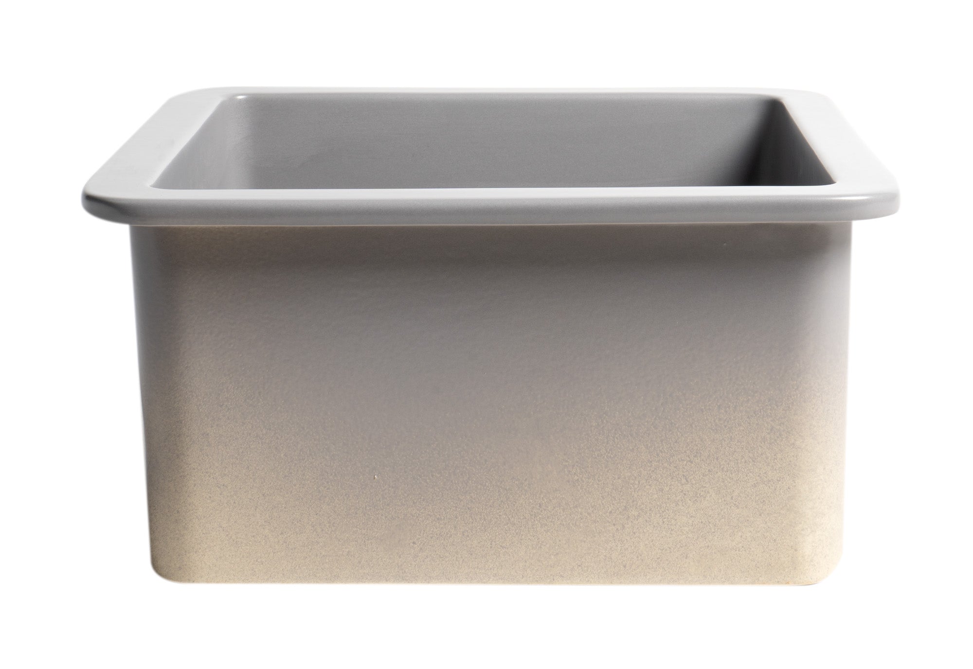 ALFI Brand - Gray Matte Square 18" x 18" Undermount / Drop In Fireclay Prep Sink | ABF1818S-GM ALFI Brand - Gray Matte Square 18" x 18" Undermount / Drop In Fireclay Prep Sink | ABF1818S-GM