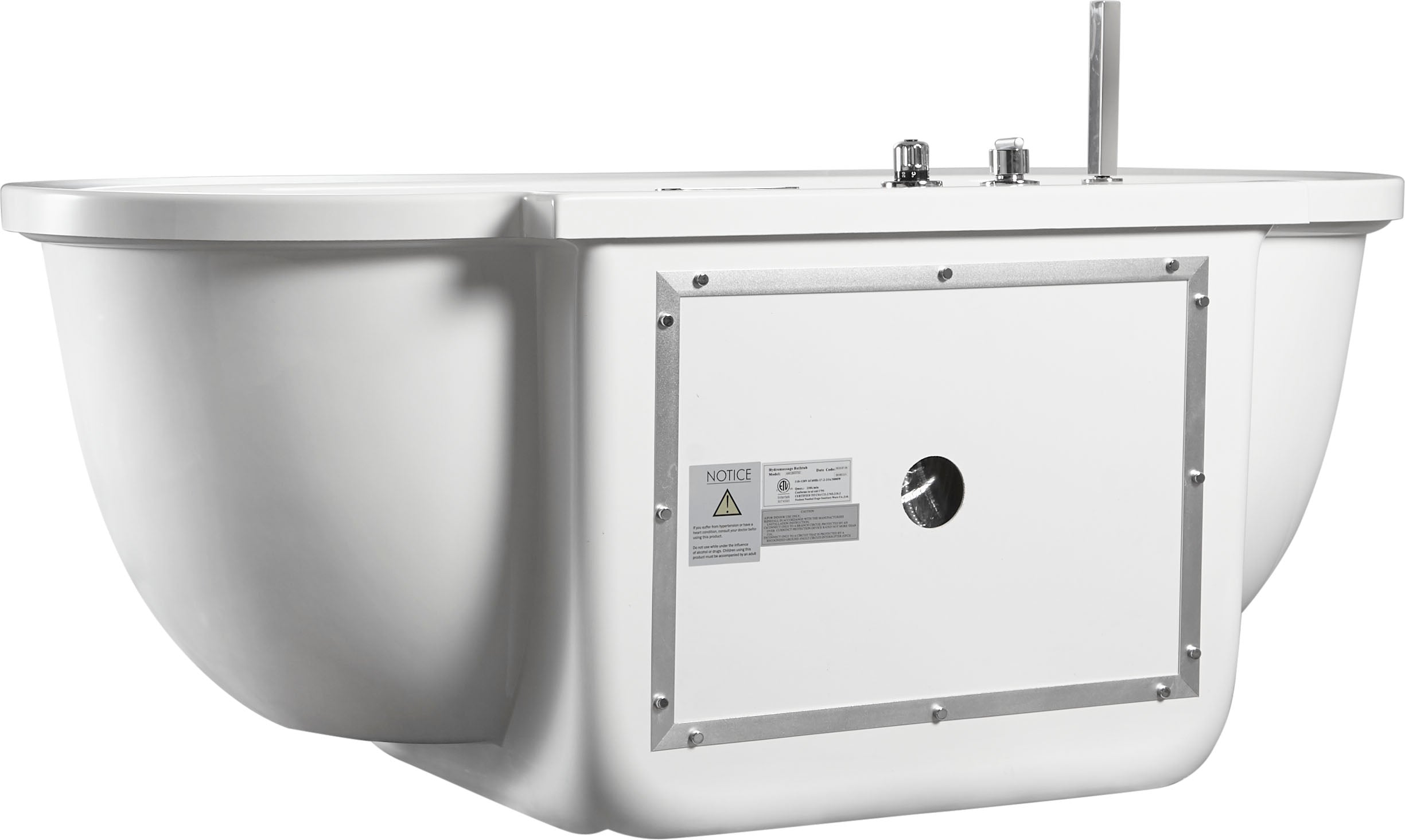 EAGO - 6 ft Acrylic White Whirlpool Bathtub w Fixtures | AM128ETL EAGO - 6 ft Acrylic White Whirlpool Bathtub w Fixtures | AM128ETL