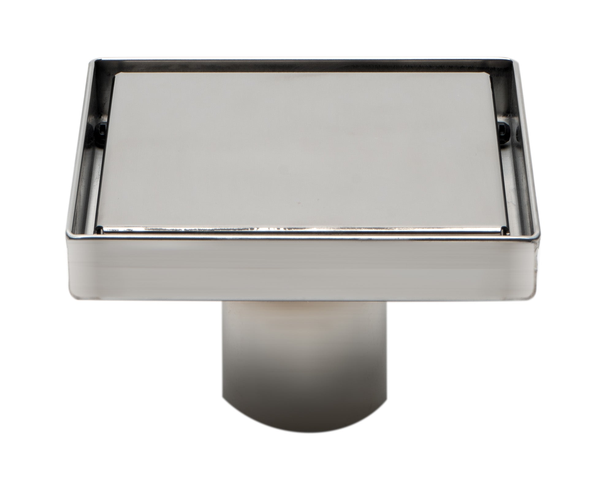 ALFI Brand - 5" x 5" Modern Square Polished Stainless Steel Shower Drain with Solid Cover | ABSD55B-PSS ALFI Brand - 5" x 5" Modern Square Polished Stainless Steel Shower Drain with Solid Cover | ABSD55B-PSS