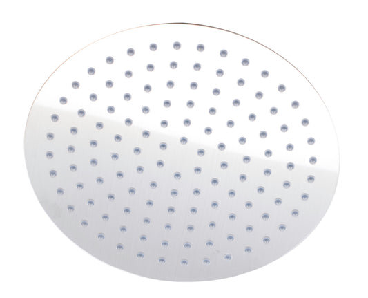 ALFI Brand - Solid Brushed Stainless Steel 12" Round Ultra Thin Rain Shower Head | RAIN12R-BSS