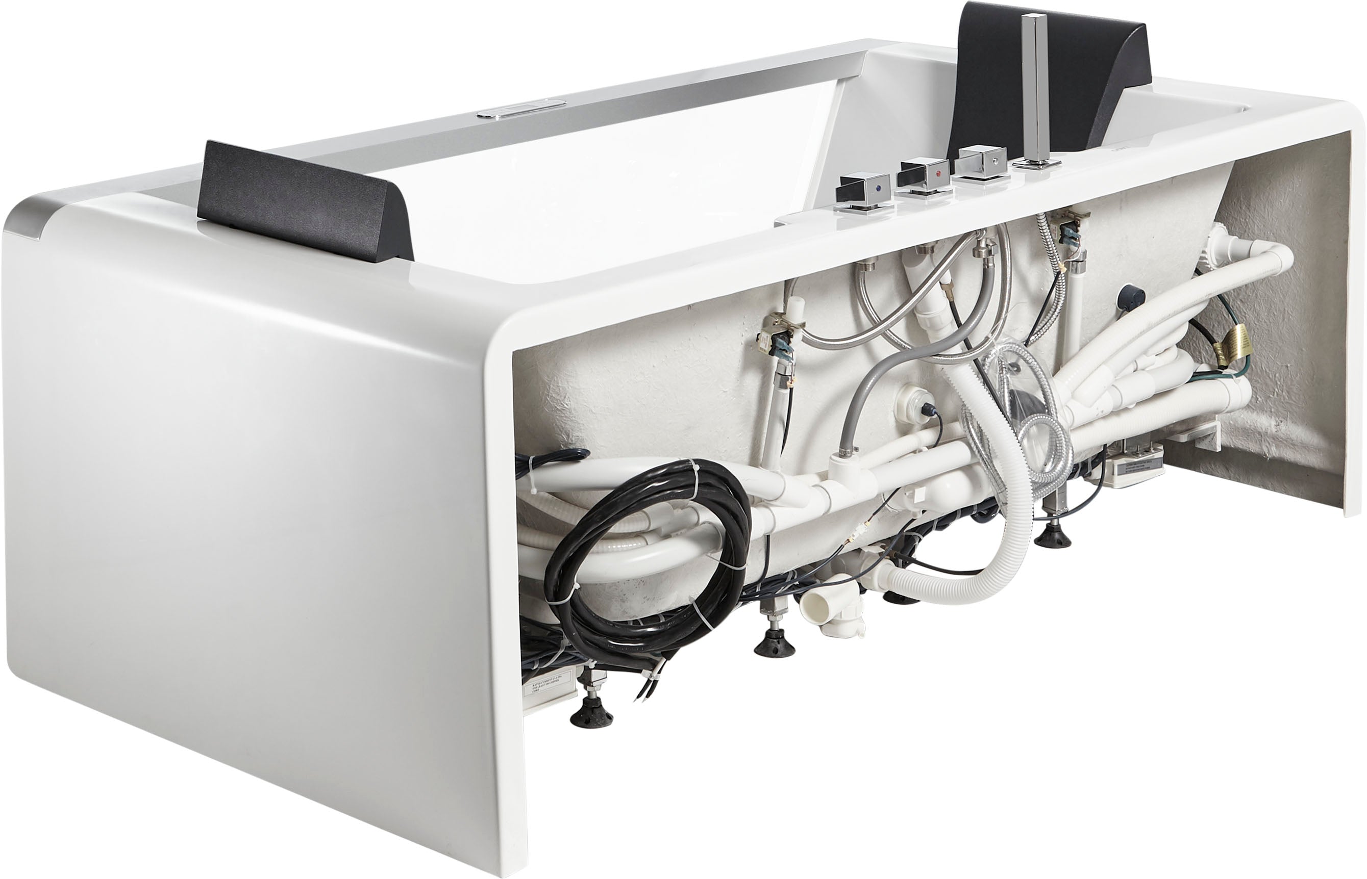 EAGO - 6 ft Clear Rectangular Acrylic Whirlpool Bathtub for Two | AM196ETL EAGO - 6 ft Clear Rectangular Acrylic Whirlpool Bathtub for Two | AM196ETL