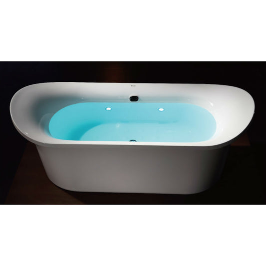 EAGO - 74" White Free Standing Air Bubble Bathtub | AM1900
