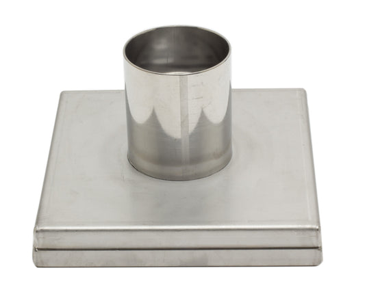 ALFI Brand - 5" x 5" Square Stainless Steel Shower Drain with Groove Lines | ABSD55D
