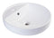 EAGO - 18" ROUND CERAMIC ABOVE MOUNT BATHROOM BASIN VESSEL SINK | BA141