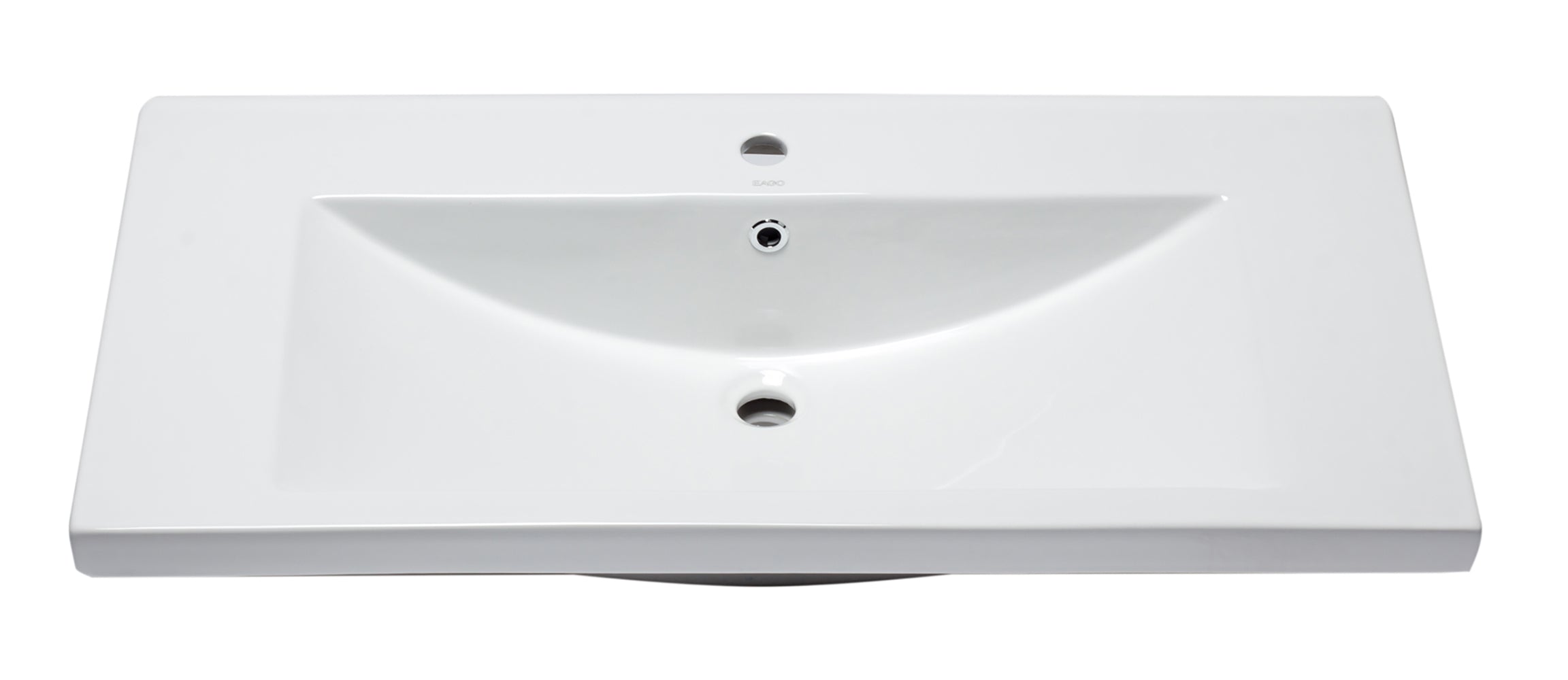 EAGO - White Ceramic 40"x19" Rectangular Drop In Sink | BH002 EAGO - White Ceramic 40"x19" Rectangular Drop In Sink | BH002