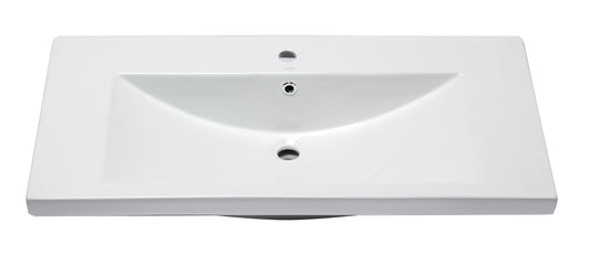 EAGO - White Ceramic 40"x19" Rectangular Drop In Sink | BH002