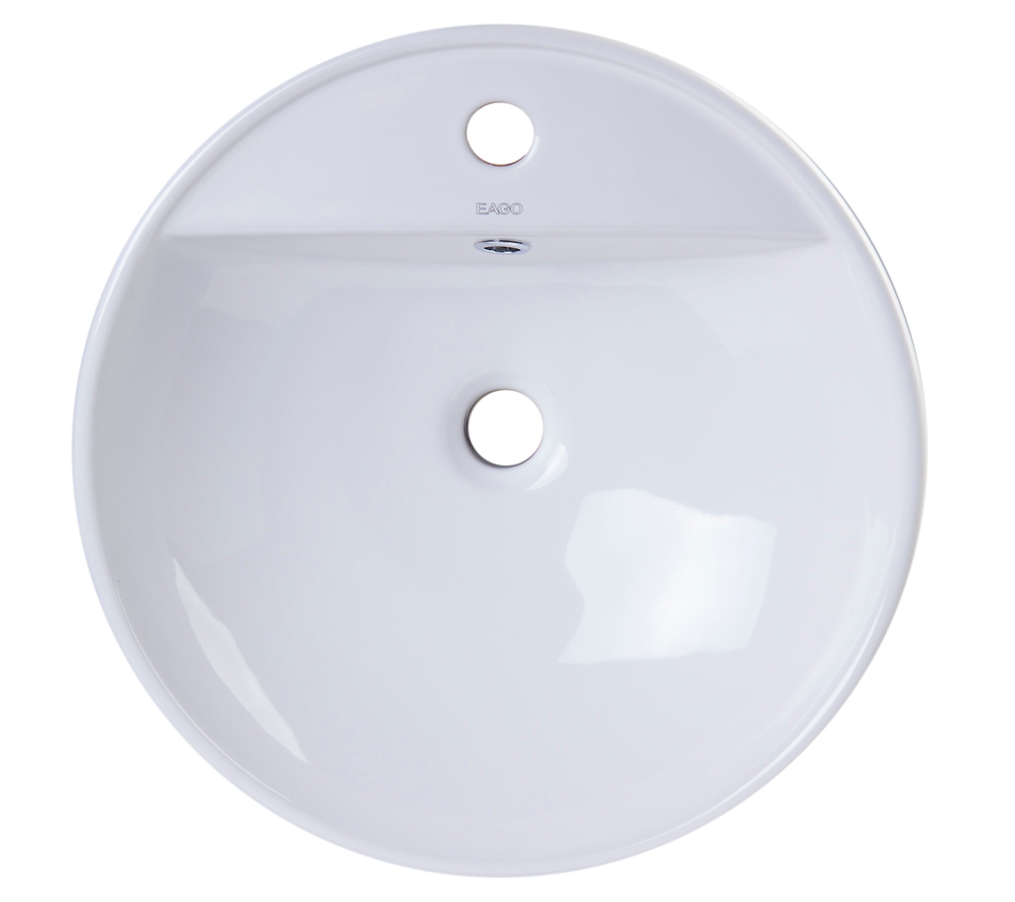 EAGO - 18" ROUND CERAMIC ABOVE MOUNT BATHROOM BASIN VESSEL SINK | BA141 EAGO - 18" ROUND CERAMIC ABOVE MOUNT BATHROOM BASIN VESSEL SINK | BA141
