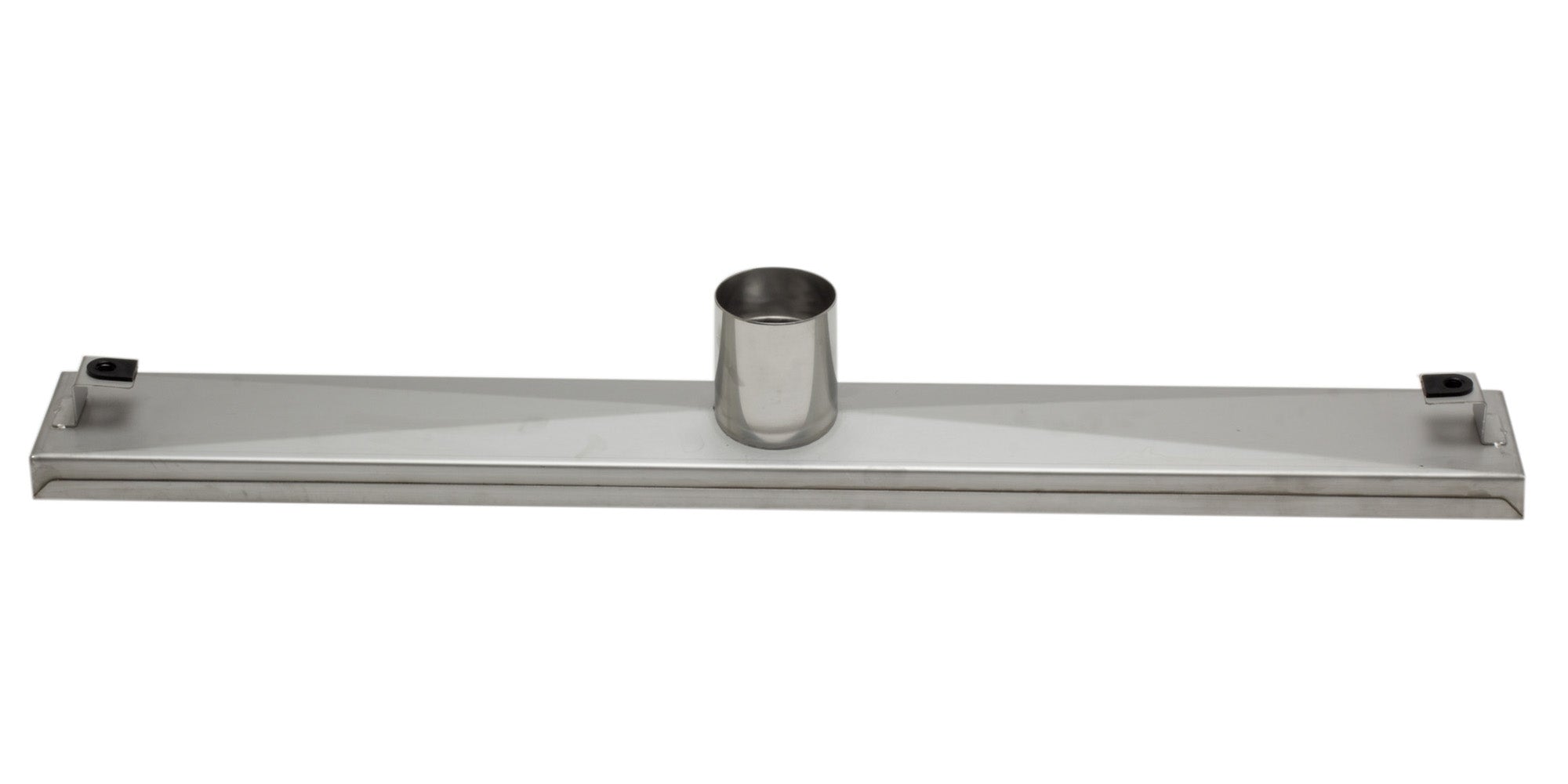 ALFI Brand - 24" Long Modern Stainless Steel Linear Shower Drain with Groove Holes | ABLD24C-BSS ALFI Brand - 24" Long Modern Stainless Steel Linear Shower Drain with Groove Holes | ABLD24C-BSS