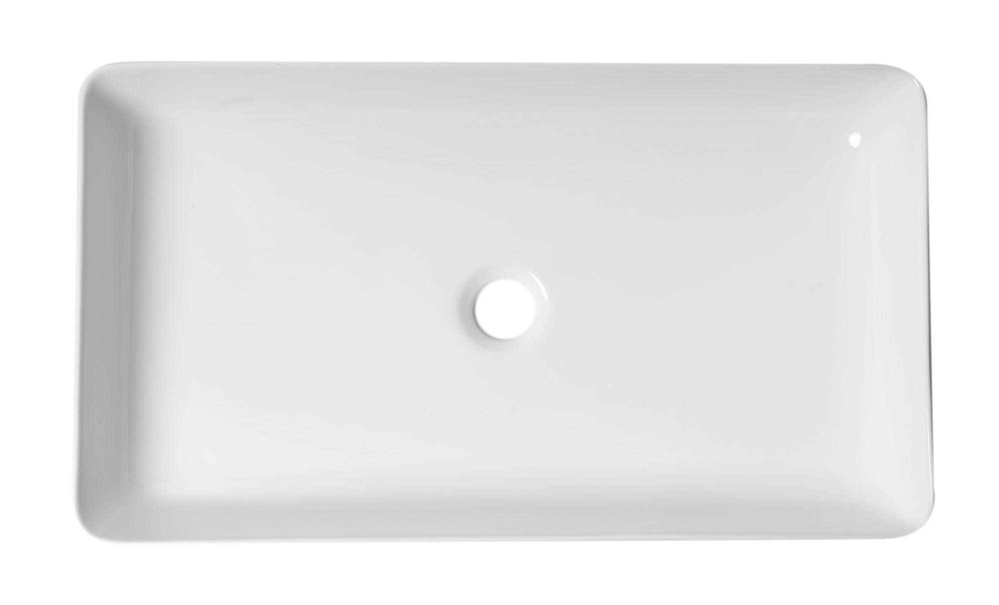 ALFI Brand - White 24" Modern Rectangular Above Mount Ceramic Sink | ABC902-W ALFI Brand - White 24" Modern Rectangular Above Mount Ceramic Sink | ABC902-W