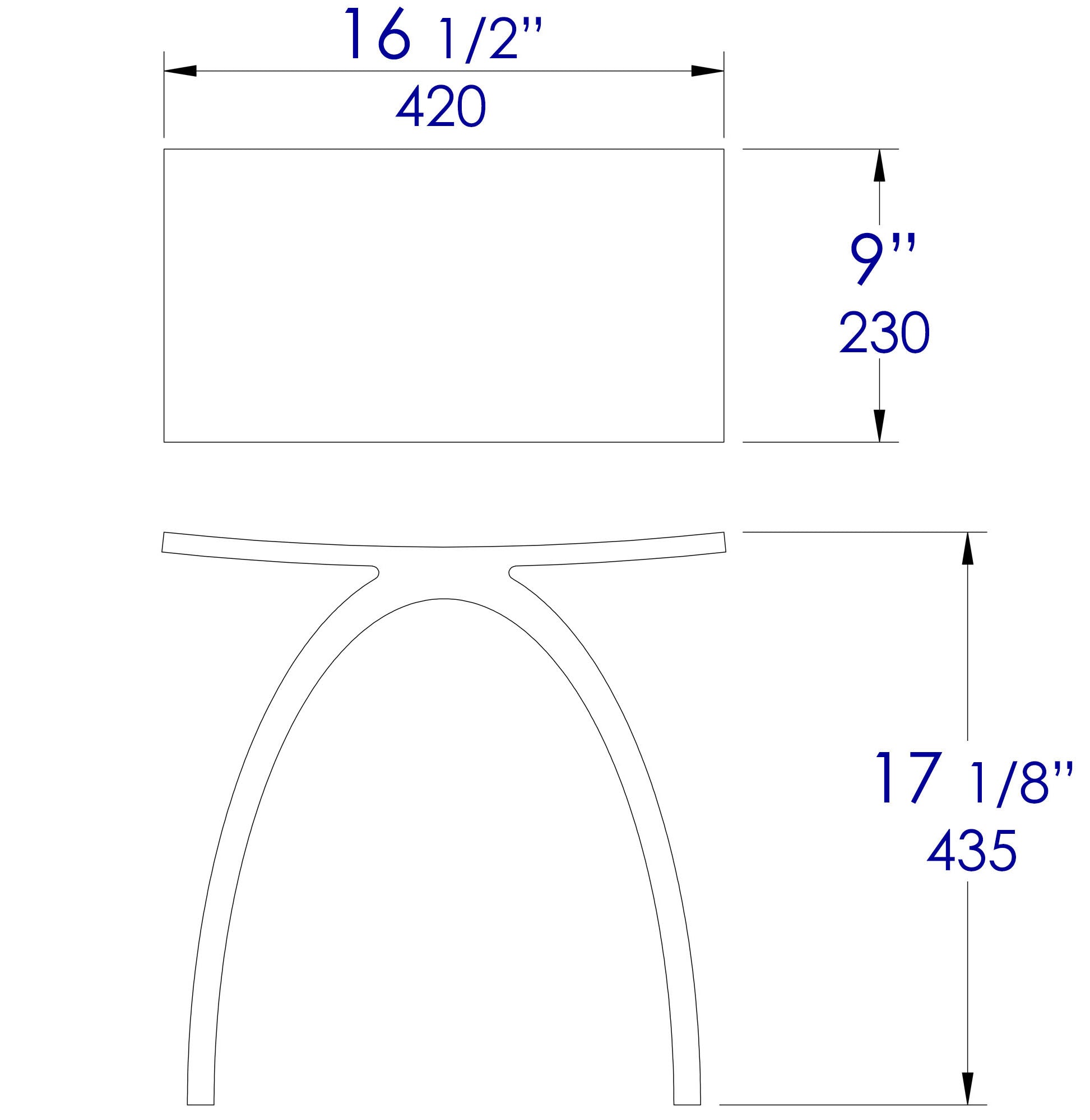 ALFI Brand - Black Matte Arched Solid Surface Resin Bathroom / Shower Stool | ABST77BM ALFI Brand - Black Matte Arched Solid Surface Resin Bathroom / Shower Stool | ABST77BM