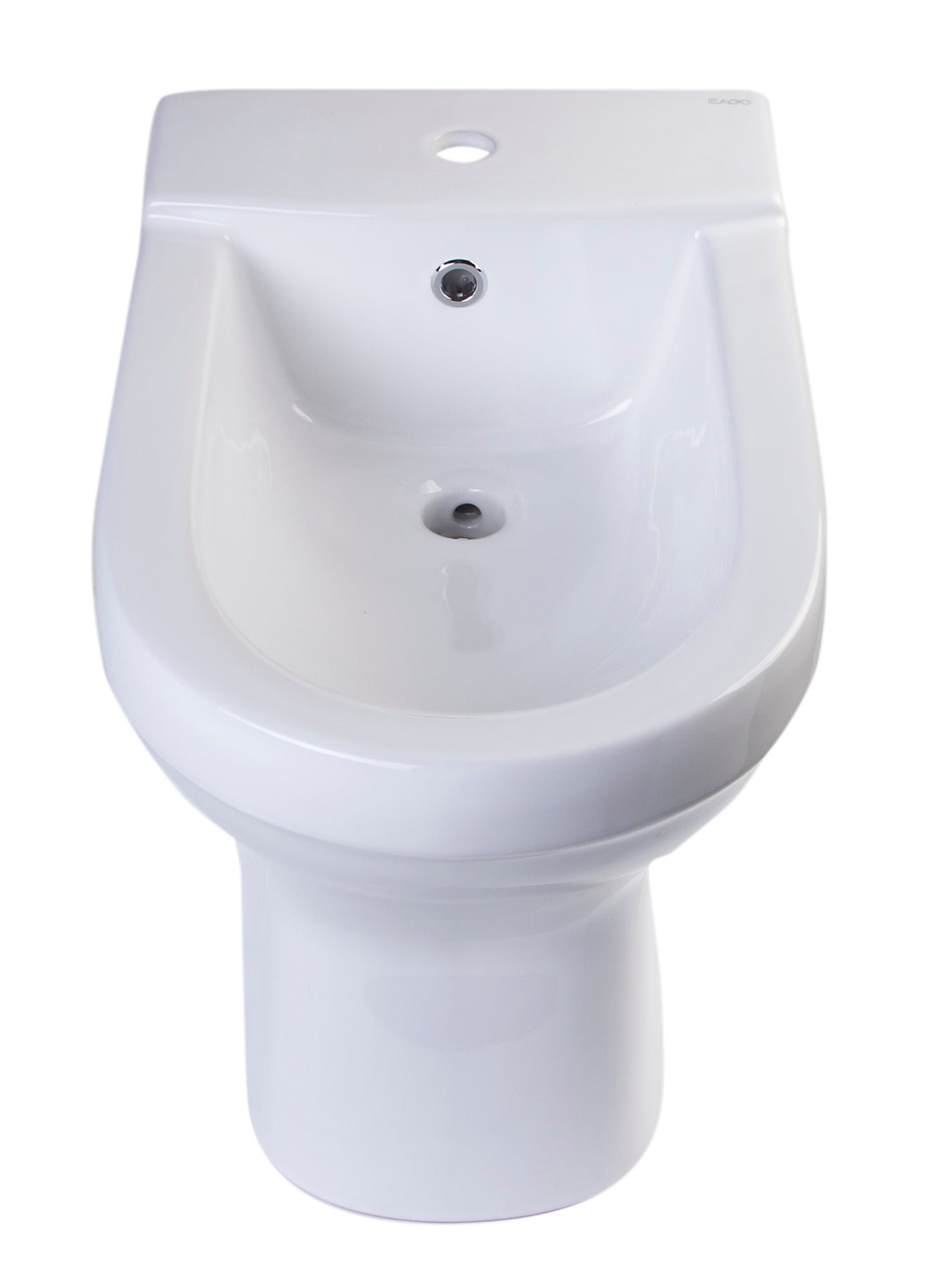 EAGO - White Ceramic Bathroom Bidet with Elongated Seat | JA1010 EAGO - White Ceramic Bathroom Bidet with Elongated Seat | JA1010