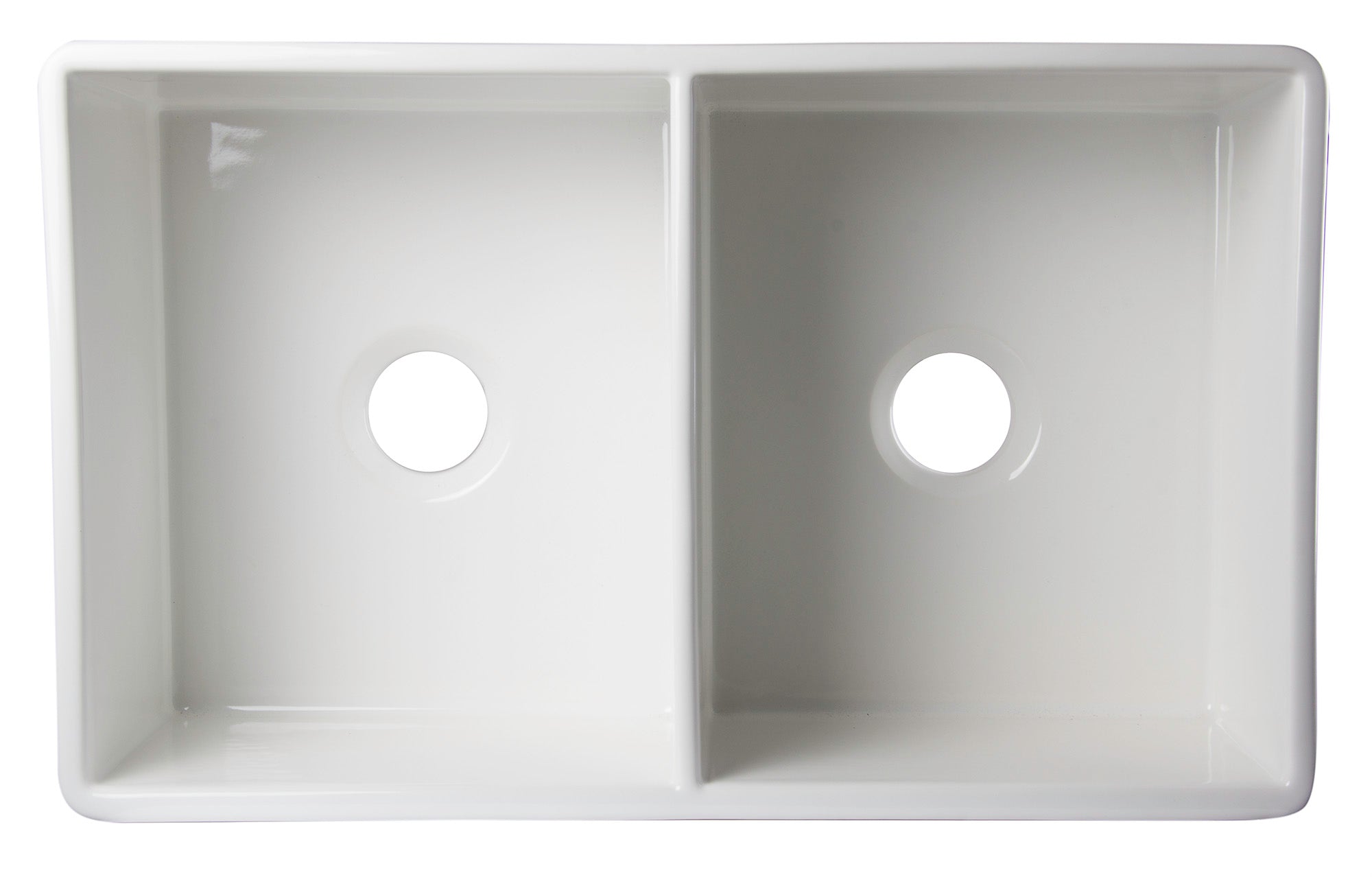 ALFI Brand - White 32" Decorative Lip Apron Double Bowl Fireclay Farmhouse Kitchen Sink | AB539-W ALFI Brand - White 32" Decorative Lip Apron Double Bowl Fireclay Farmhouse Kitchen Sink | AB539-W