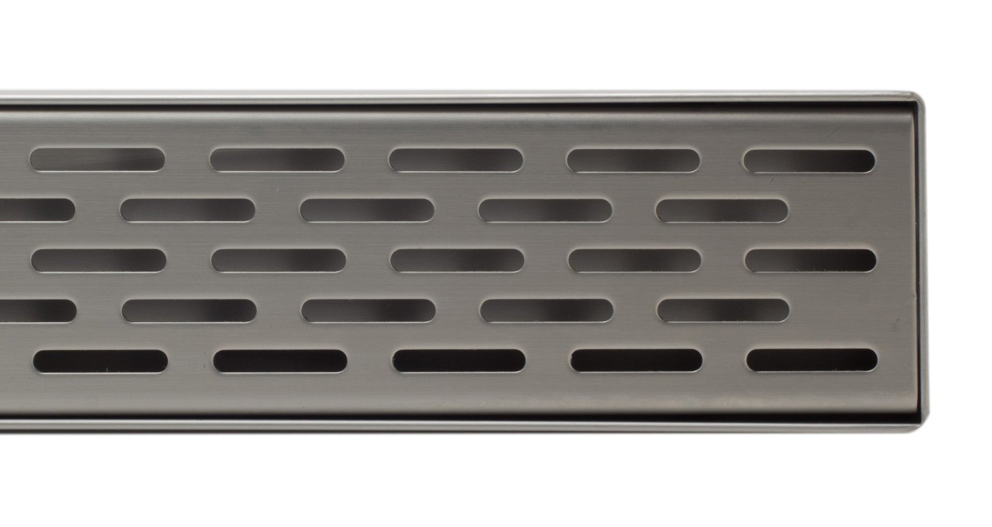 ALFI Brand - 36" Modern Stainless Steel Linear Shower Drain with Groove Holes | ABLD36C-BSS ALFI Brand - 36" Modern Stainless Steel Linear Shower Drain with Groove Holes | ABLD36C-BSS