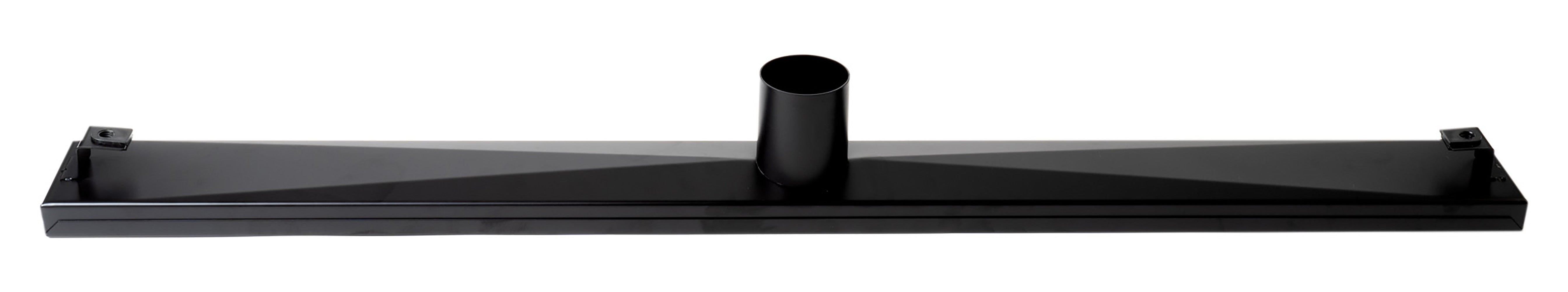 ALFI Brand - 32" Black Matte Stainless Steel Linear Shower Drain with Groove Holes | ABLD32C-BM ALFI Brand - 32" Black Matte Stainless Steel Linear Shower Drain with Groove Holes | ABLD32C-BM