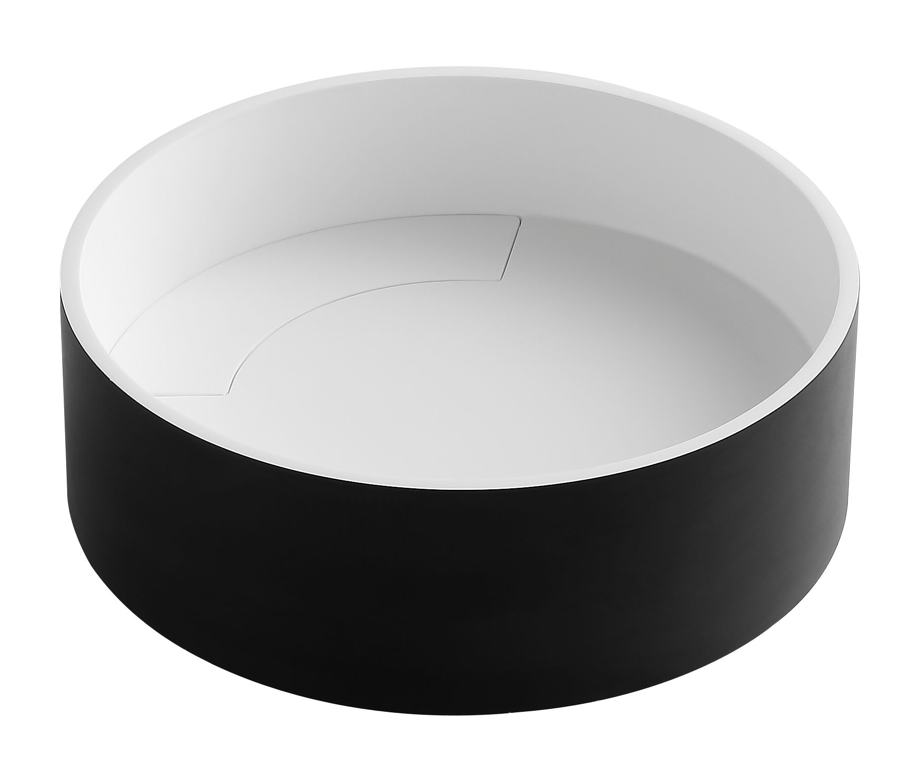 ALFI Brand - Black Matte 15" Round Solid Surface Resin Sink | ABRS15RBM ALFI Brand - Black Matte 15" Round Solid Surface Resin Sink | ABRS15RBM