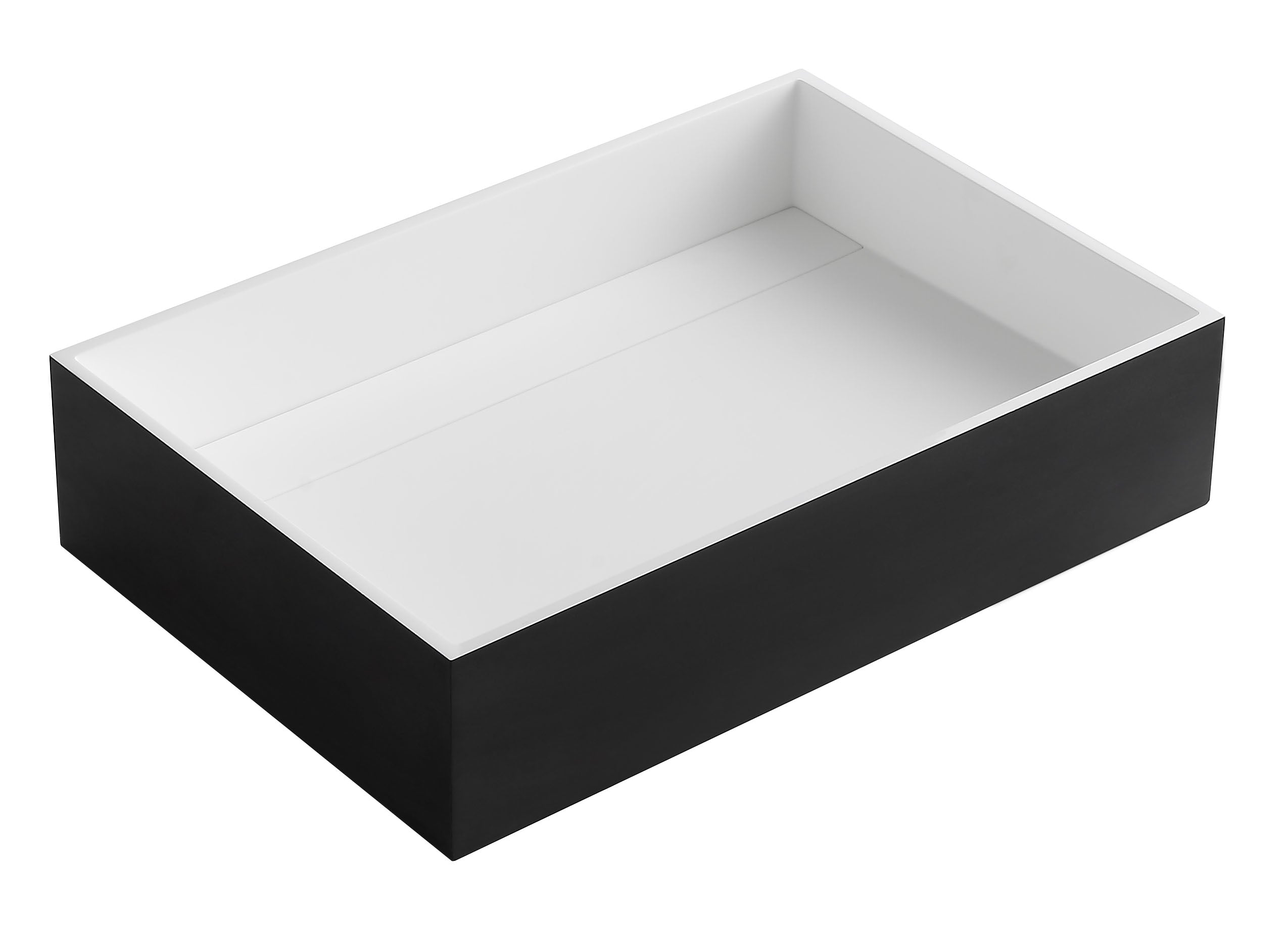 ALFI Brand - Black Matte 20" x 14" Solid Surface Resin Sink | ABRS2014BM ALFI Brand - Black Matte 20" x 14" Solid Surface Resin Sink | ABRS2014BM