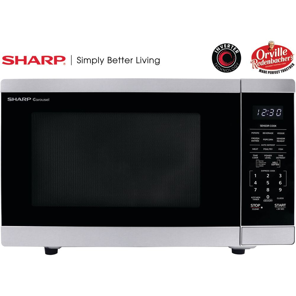 Sharp - 1.4 CF Countertop Microwave Oven, Orville Redenbacher's Certified - Countertop - ZSMC1464HS Sharp - 1.4 CF Countertop Microwave Oven, Orville Redenbacher's Certified - Countertop - ZSMC1464HS