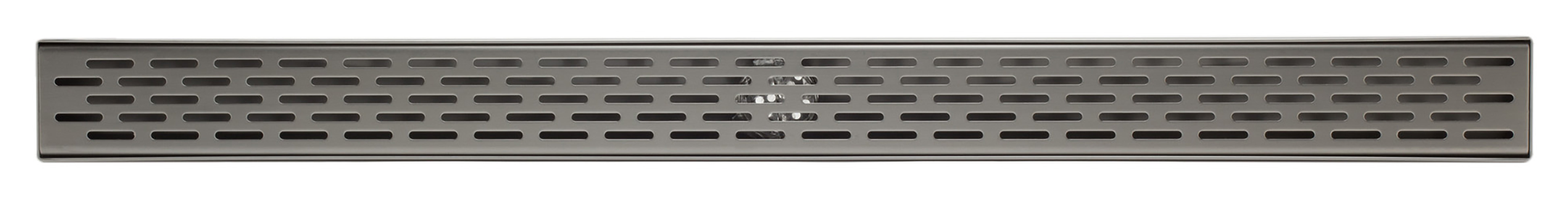 ALFI Brand - 36" Modern Stainless Steel Linear Shower Drain with Groove Holes | ABLD36C-BSS ALFI Brand - 36" Modern Stainless Steel Linear Shower Drain with Groove Holes | ABLD36C-BSS