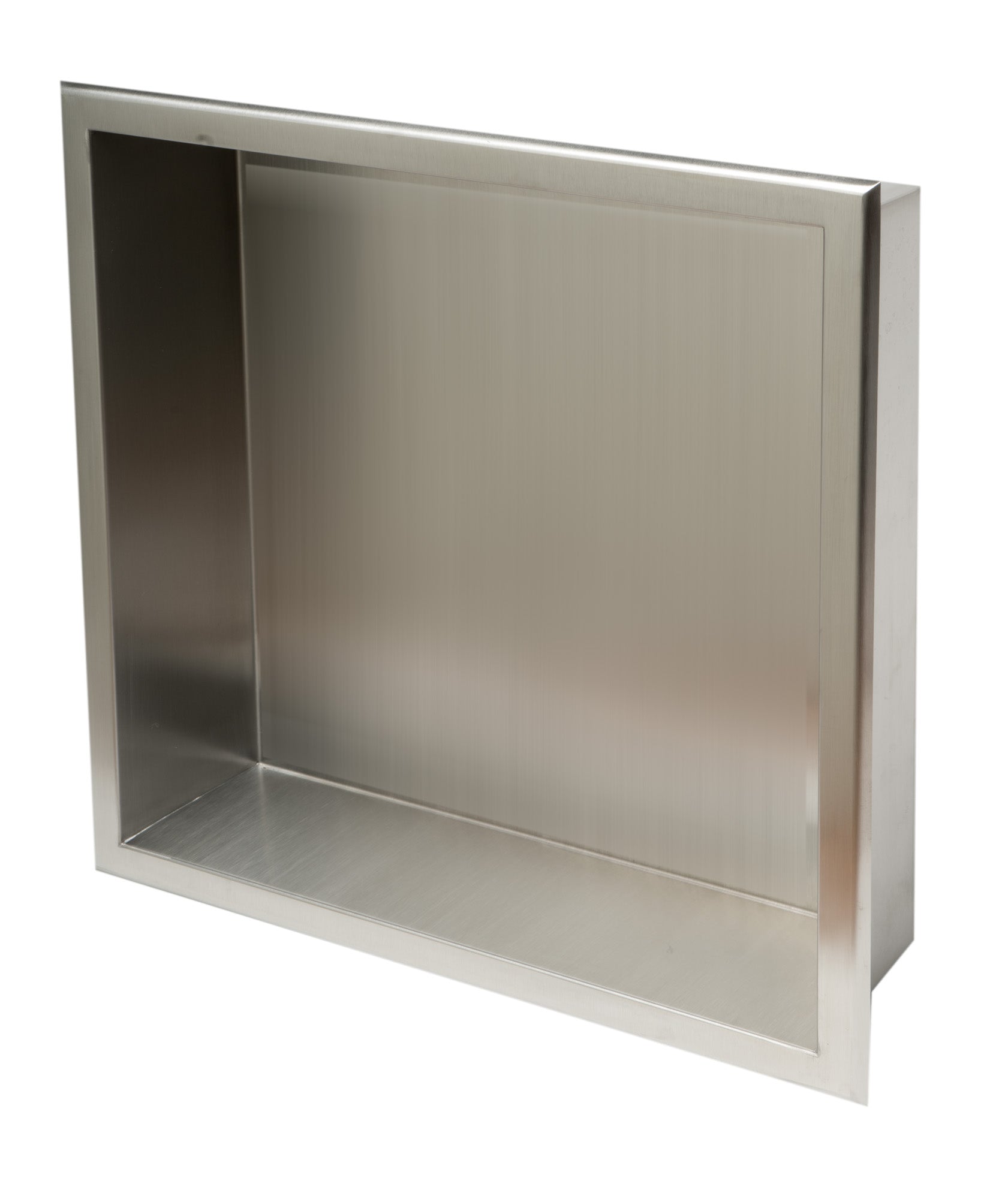 ALFI Brand - 16 x 16 Brushed Stainless Steel Square Single Shelf Bath Shower Niche | ABN1616-BSS ALFI Brand - 16 x 16 Brushed Stainless Steel Square Single Shelf Bath Shower Niche | ABN1616-BSS
