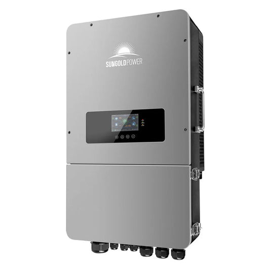 SunGold Power - 10KW Hybrid Inverter 48V Split Phase Grid Feedback Batteryless - SG10KHB-48
