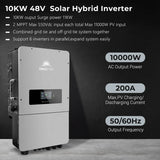 SunGold Power - 10KW Hybrid Inverter 48V Split Phase Grid Feedback Batteryless - SG10KHB-48