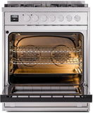 ILVE - 30" Pro Plus II Series Freestanding Dual Fuel Range - Viewing Window(s) - Liquid Propane