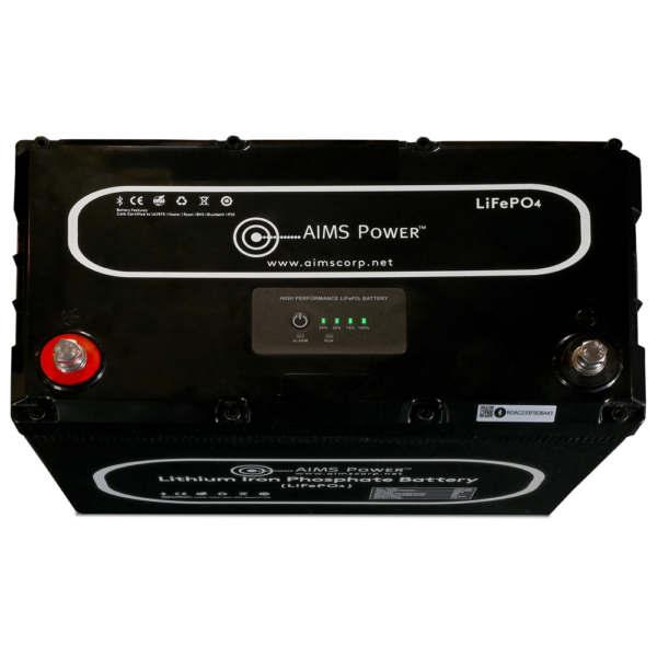 Aims Power - Lithium Battery 104Ah with Wake Up, Heater & BT Monitoring 12V LiFePO4