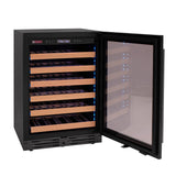 Allavino - Reserva Series 50 Bottle Single Zone Built-in Luxury Wine Refrigerator with Black Glass Door
