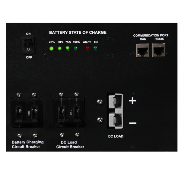 Aims Power - All in One Solar Battery Power Box – Heavy Duty Industrial Grade 5.12kWh Battery 3kW Pure Sine Inverter Charger 1400 Watt Solar Input