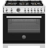 Bertazzoni - Professional Series 36 Inch Freestanding Gas Range with 6 Sealed Burners, 5.9 cu. ft. Oven Capacity
