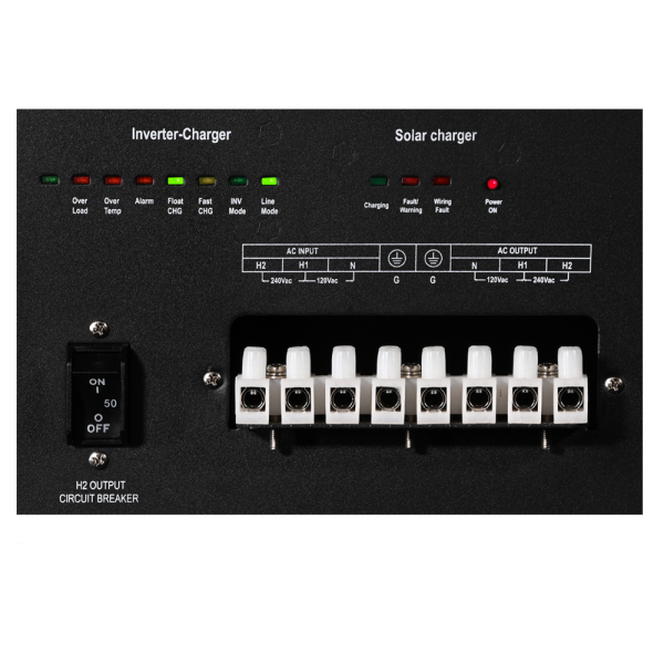 Aims Power - All in One Solar Battery Power Box – Heavy Duty Industrial Grade 5.12kWh Battery 3kW Pure Sine Inverter Charger 1400 Watt Solar Input