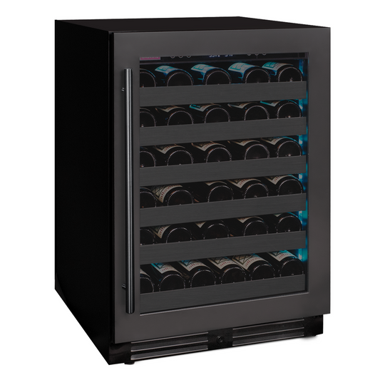 Allavino - Reserva Series 50 Bottle Single Zone Built-in Luxury Wine Refrigerator with Black Stainless Steel Door