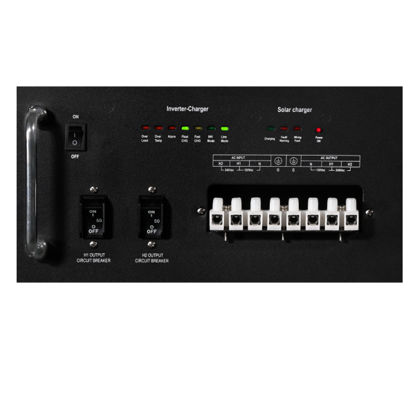 Aims Power - All in One Solar Battery Power Box – Heavy Duty Industrial Grade 5.12kWh Battery 3kW Pure Sine Inverter Charger 1400 Watt Solar Input