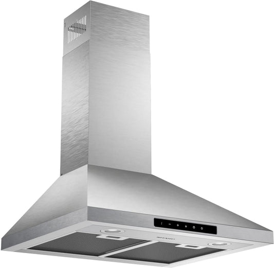 Sharp - 24 in. Wall Mount Chimney Range Hood - SHC2432FS