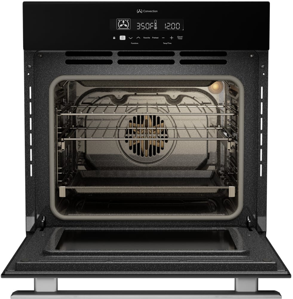 Sharp - 24 in. Stainless Steel European Convection Built-In Single Wall Oven - SWA2450GS