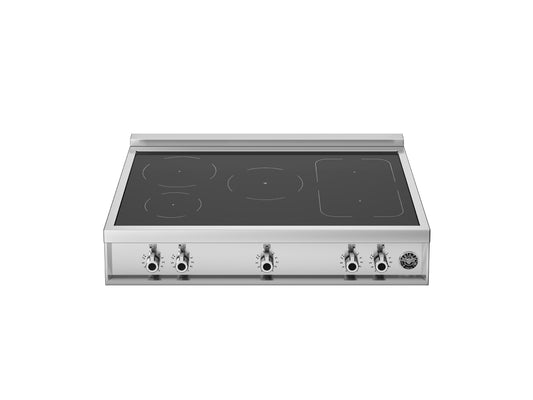 Bertazzoni - 36" Induction Rangetop with 5 Cooking Zones - Professional Series - Stainless Steel - PROF365IRTXT