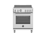 Bertazonni - 30" Electric Range with 4 Ceran Heating Zones Professional Series - Stainless Steel - PRO304CEMXV