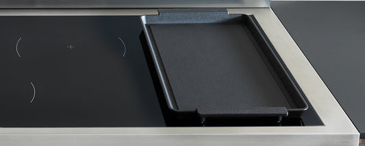 Bertazzoni - 48 inch Induction Range, 6 Heating Zones and Cast Iron Griddle, Electric Self-Clean Oven - MAS486IGFEPXT