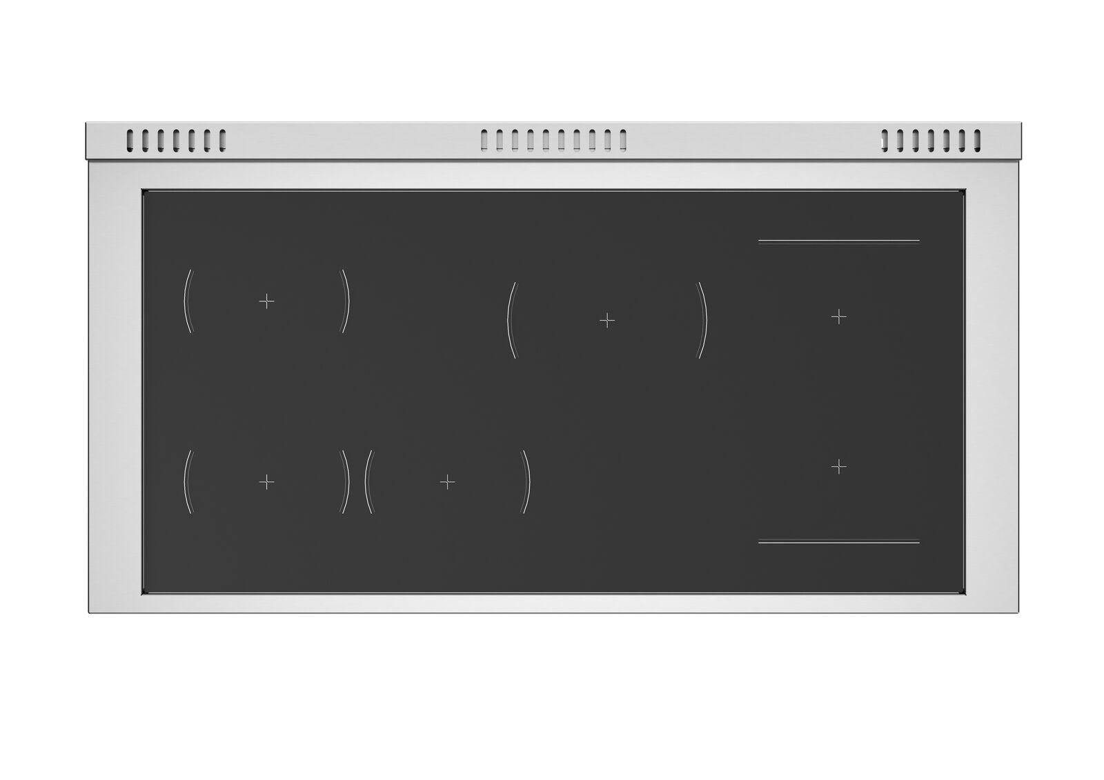 Bertazonni - 48" Induction Range with 6 Heating Zones Professional Series - PRO486IGFEPXT