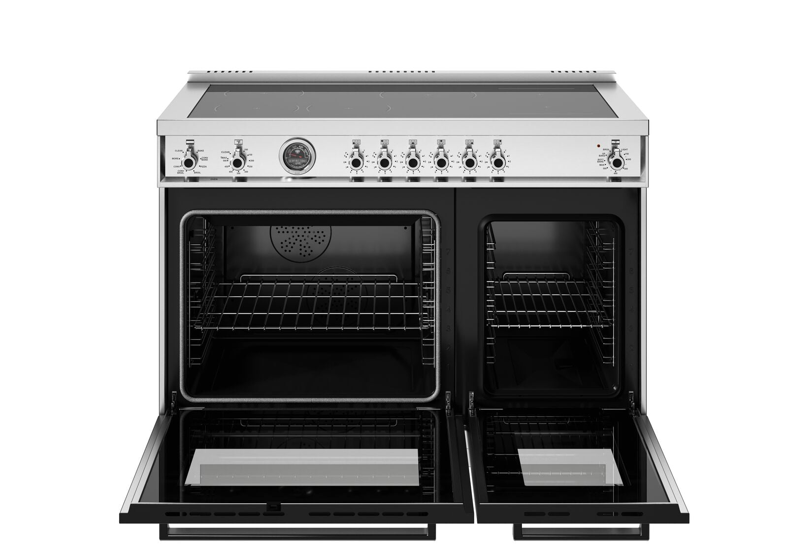 Bertazonni - 48" Induction Range with 6 Heating Zones Professional Series - PRO486IGFEPXT