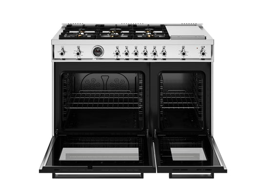 Bertazzoni - Professional Series 48 Inch Freestanding Gas Range with 6 Sealed Burners, 7.1 cu. ft. Total Capacity