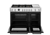 Bertazzoni - Professional Series 48 Inch Freestanding Gas Range with 6 Sealed Burners, 7.1 cu. ft. Total Capacity