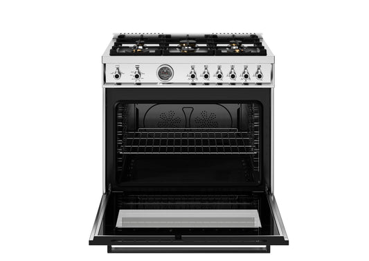 Bertazzoni - Professional Series 36 Inch Freestanding Gas Range with 6 Sealed Burners, 5.9 cu. ft. Oven Capacity