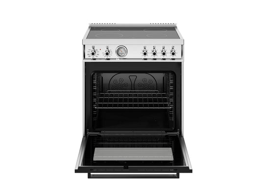 Bertazonni - 30" Electric Range with 4 Ceran Heating Zones Professional Series - Stainless Steel - PRO304CEMXV