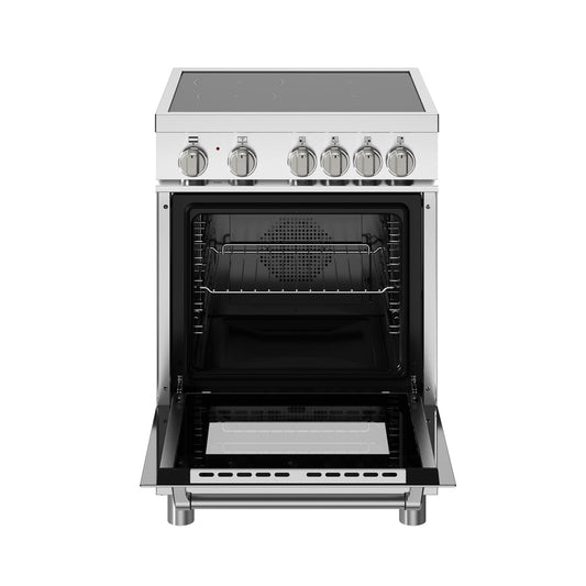 Bertazzoni - Master Series 24 Inch Freestanding Induction Range with 4 Elements - MAS244IFEMXB