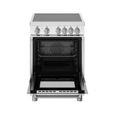 Bertazzoni - Master Series 24 Inch Freestanding Induction Range with 4 Elements - MAS244IFEMXB