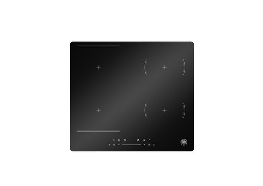 Bertazzoni - 24" Professional Series Induction Cooktop with 4 Induction Heat Zones and Slide Control - Black Glass - PE244INDXV