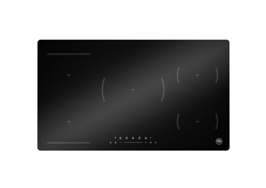 Bertazzoni - 36" Professional Series Induction Cooktop with 5 Induction Heat Zones and Slide Control - Black Glass - PE365INDXV